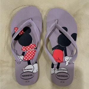 Havaianas women Flip Flops - Purple with Minnie Design
